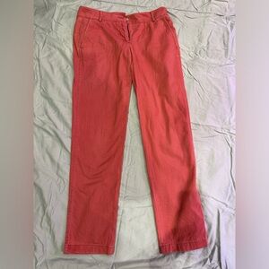 L.L. Bean Pink Signature Cotton khaki pants size 6.